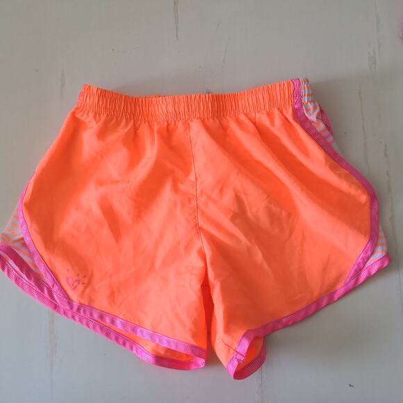 JUSTICE Neon Orange Casual Workout Sporty Shorts 12 - Picture 2 of 8